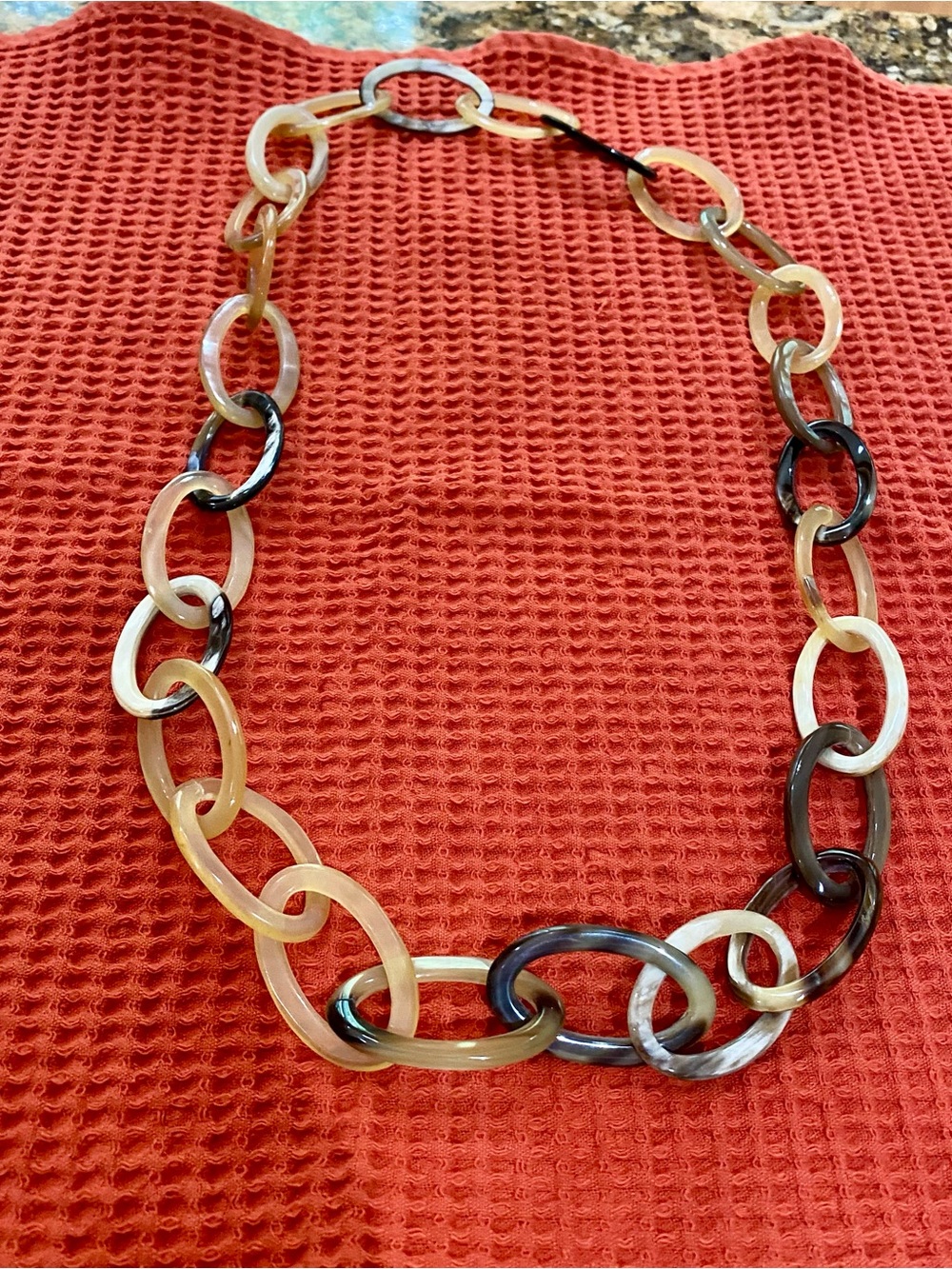 Neutral Mixed-Tone Link Necklace - Women Jewelry